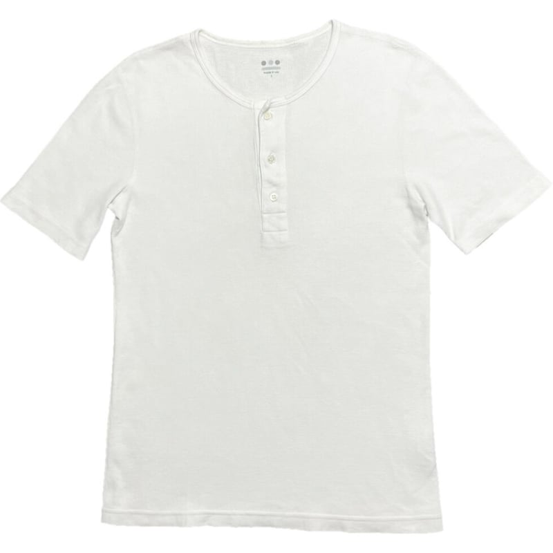 △訳あり商品△ MADE IN USA製 three dots サーマル地ヘンリーネック 