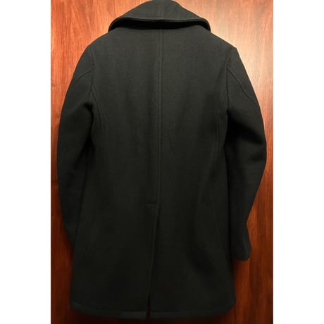 【SHIPS 取り扱い】 MADE IN USA製 FIDELITY × SHIPS ウールナイロンPコート ブラック Lサイズ