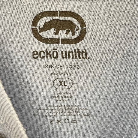 MADE IN MEXICO製 ECKŌ UNLTD. プリントTシャツ ブルー XLサイズ