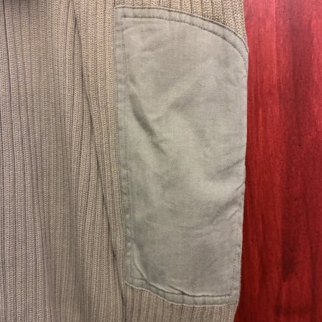 レア MADE IN HONG KONG製 90s インパクト21製 Polo by Ralph Lauren ミリタリーコットンセーター オリーブ Mサイズ