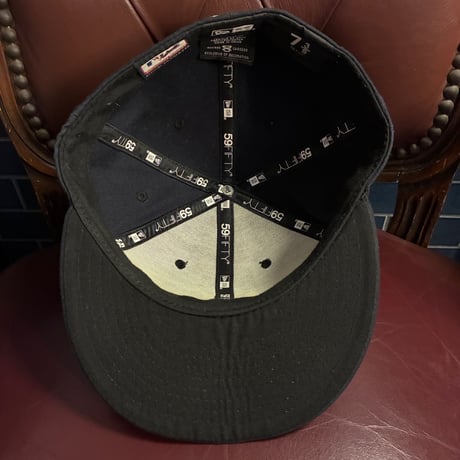 NEW ERA × MLB NEW YORK YANKEES AUTHENTIC COLLECTION 59FIFTY ベースボールキャップ ネイビー 7-3/8 58.7cm