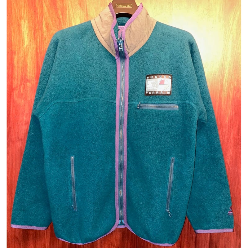 古着 90's STARTER フリース RUGGED TERRAIN MADE IN JAPAN製 90s STARTER RUGGED TERRAIN フルジップ