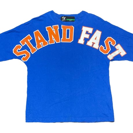 FAT TITCH フットボールシャツ型五分袖Tシャツ ブルー
