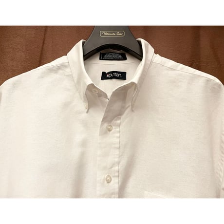 MADE IN MEXICO製 90's puritan 長袖ボタンダウンオックスフォードシャツ ホワイト 17-1/2、34-35サイズ