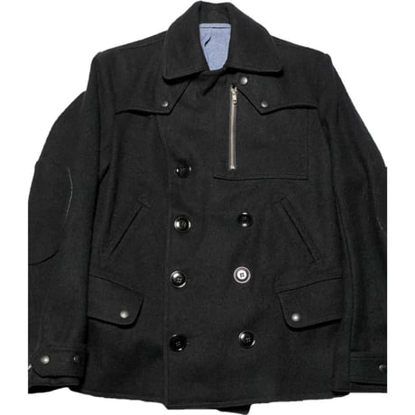 MADE IN USA製 MONITALY ウールPコート ブラック 36サイズ