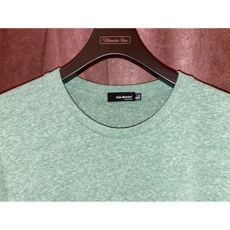 MADE IN USA製 CAL.Berries トライブレンドクルーネック半袖Tシャツ グリーン Sサイズ