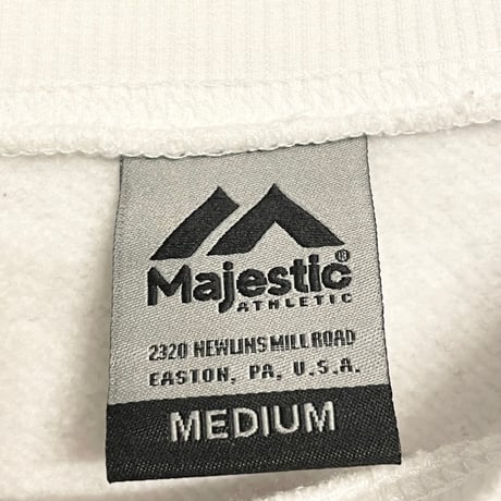 Majestic × MLB NEW YORK YANKEES スウェットトレーナー ホワイト Mサイズ
