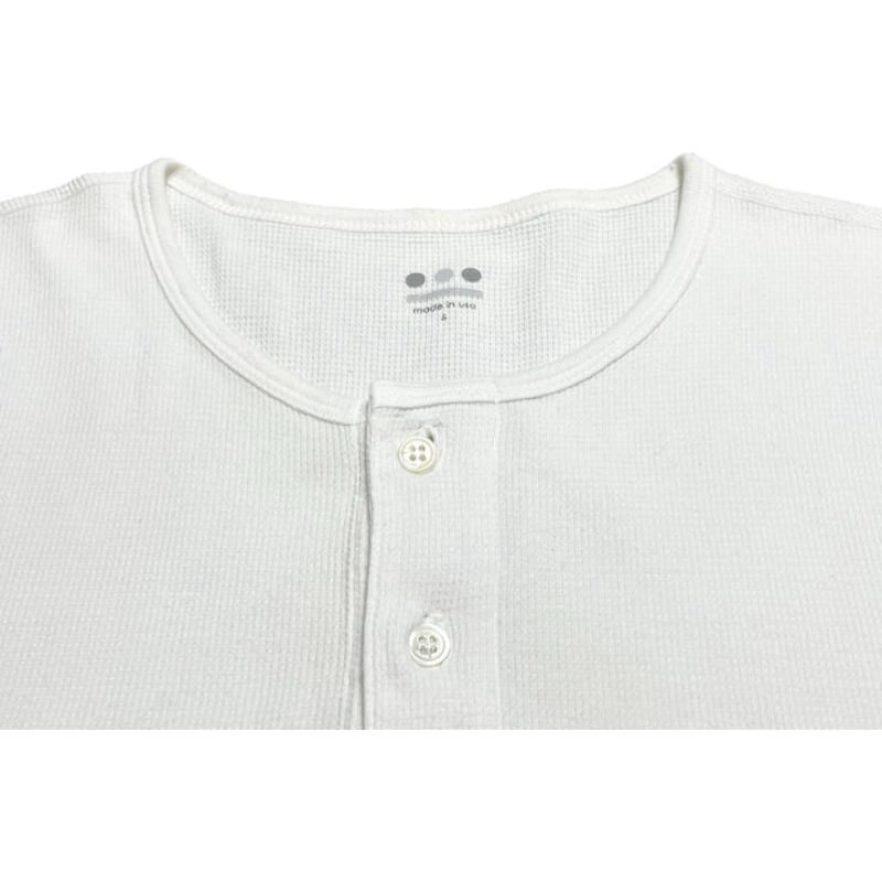 △訳あり商品△ MADE IN USA製 three dots サーマル地ヘンリーネック 