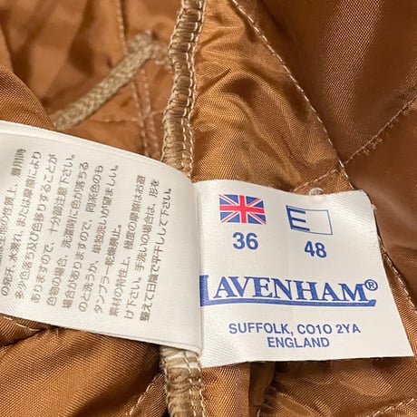 ▲訳あり商品▲ MADE IN ENGLAND製 LAVENHAM キルティングジャケット ブラウン 36/48サイズ
