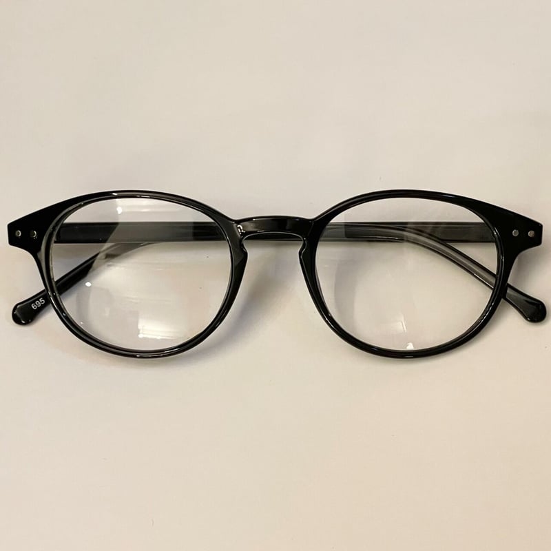 ノーブランド 伊達メガネ ブラック | Ultimate Star