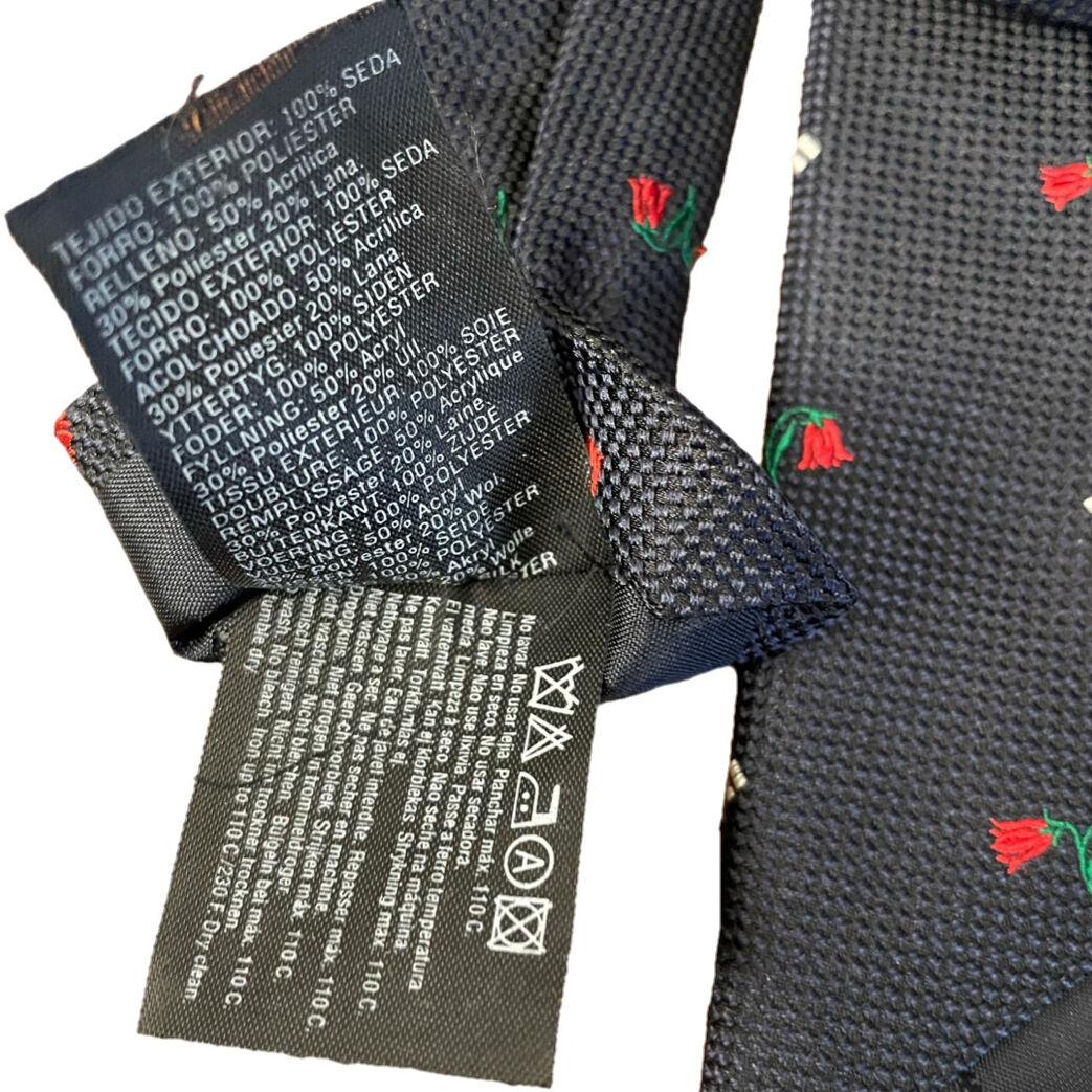 日本未上陸 MADE IN ITALY製 MASSIMO DUTTI 花柄ネクタイ