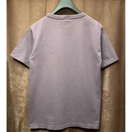MADE IN USA製 Champion T1011 ヘビーウェイトポケット付き半袖Tシャツ スモーキーパープル Sサイズ