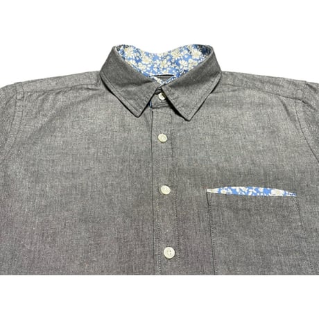 MADE IN JAPAN製 CASH CA ENGLAND 長袖シャツ グレー Sサイズ