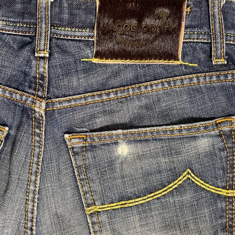 MADE IN ITALY製 JACOB COHEN J610 ダメージデニムパンツ インディゴ W31サイズ