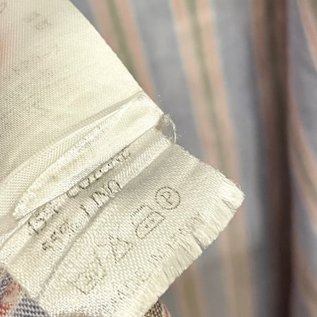 【UNITED ARROWS 取り扱い】 MADE IN ITALY製 Errico Formicola ストライプ柄 長袖リネンコットンシャツ マルチカラー 37-14 1/2サイズ