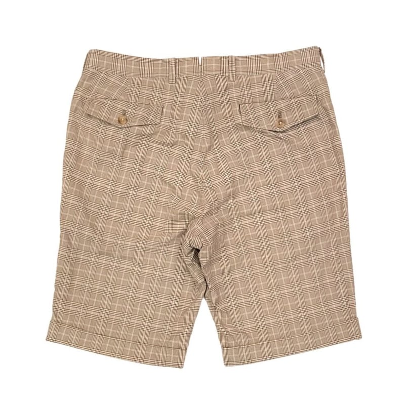 MADE IN JAPAN製 Harrods チェック柄ハーフパンツ ブラウン×ピンク 3  