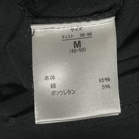 DRESSCAMP 半袖VネックロゴプリントTシャツ ブラック Mサイズ