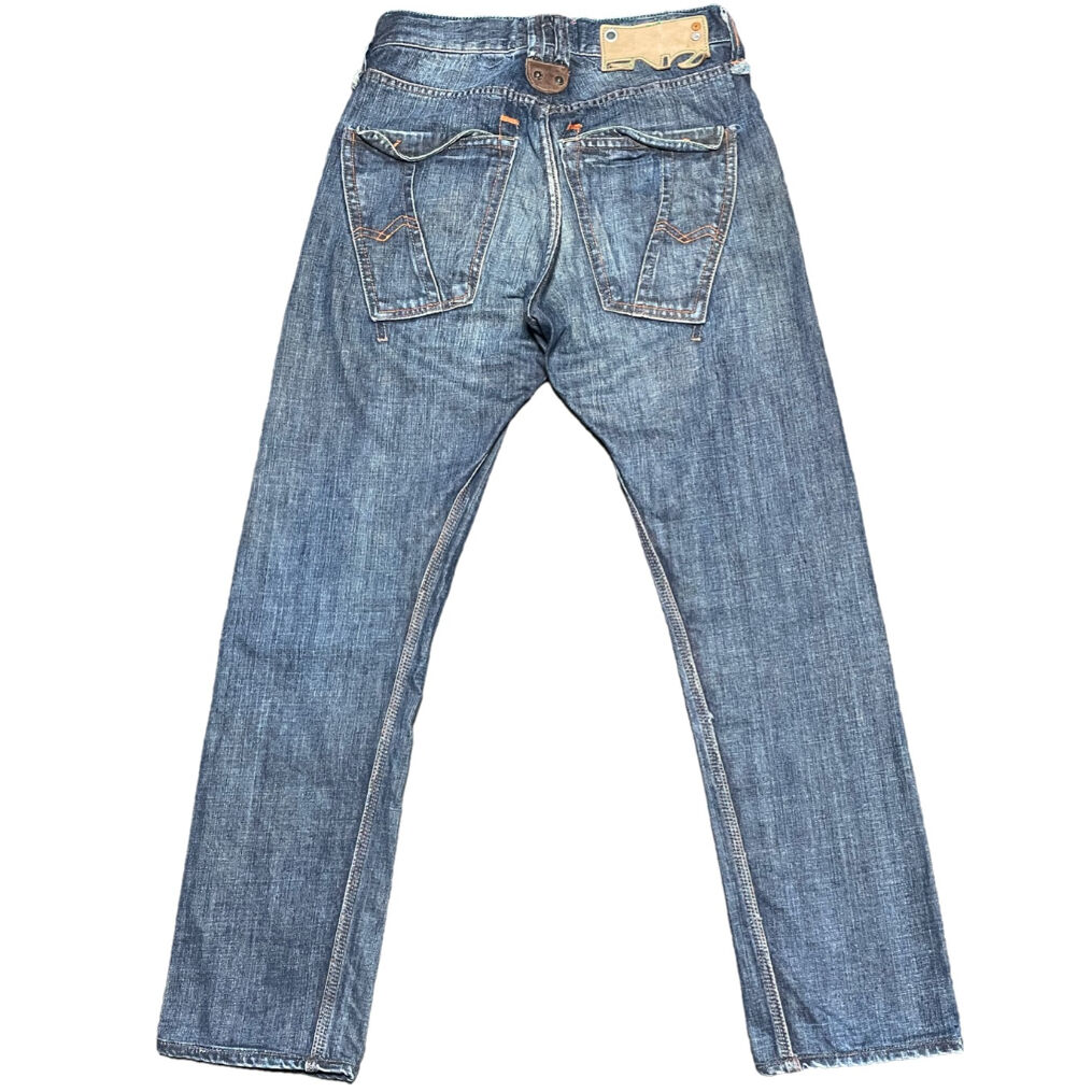 ENERGIE イタリア製 ベルト付 デザインデニム W32 L相当 デニム 04_d26b8e69-0c8e-4393-bc43-