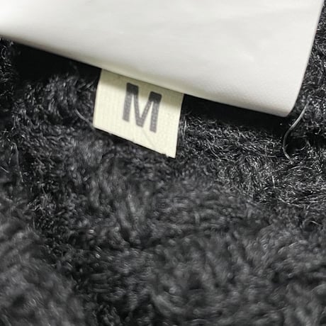 MADE IN IRELAND製 john branigan branigan weavers ウールニットチェスターコート ブラック Mサイズ