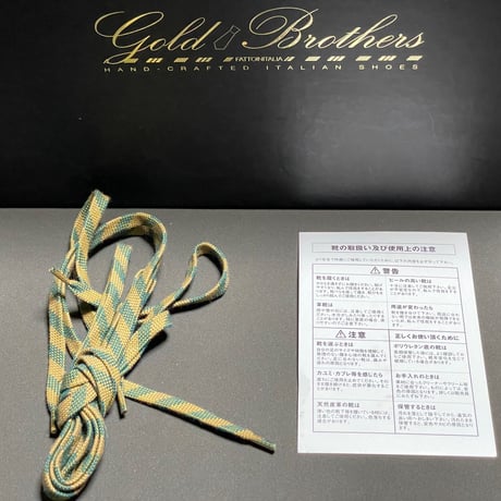 箱、替え紐付き GOLD BROTHERS ワークブーツ ブラック 43サイズ イタリア製