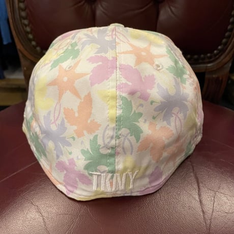 MADE IN USA製 NEW ERA × SWAGGER 59FIFTY 総柄 TKNY刺繍 ベースボールキャップ ホワイト 7-1/2 59.6cm