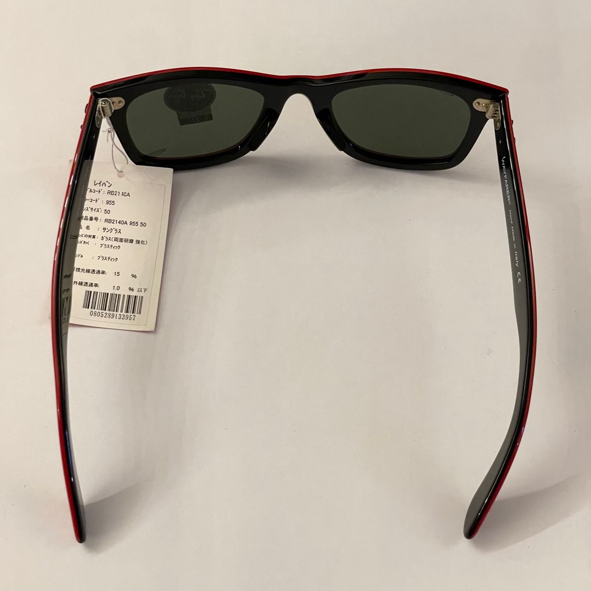 ☆タグ付き新古品☆ HAND MADE IN ITALY製 Ray-Ban WAYFARER