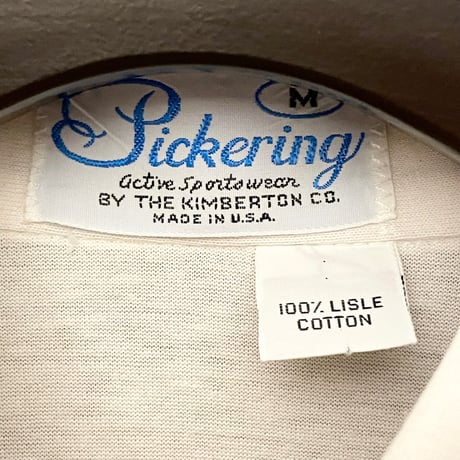 MADE IN USA製 Pickering NAVY MARINE HAWAII ポケット付きニットポロシャツ ホワイト Mサイズ