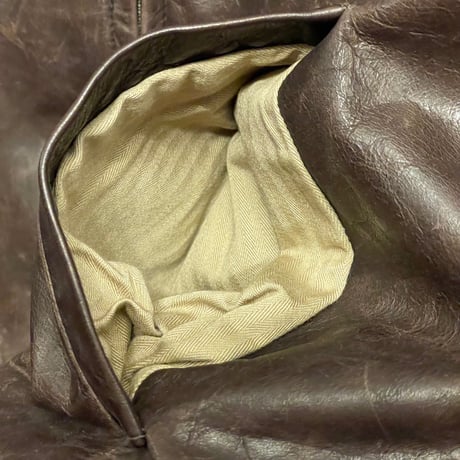 BANANA REPUBLIC 襟付きカウレザーライダースジャケット ダークブラウン Sサイズ