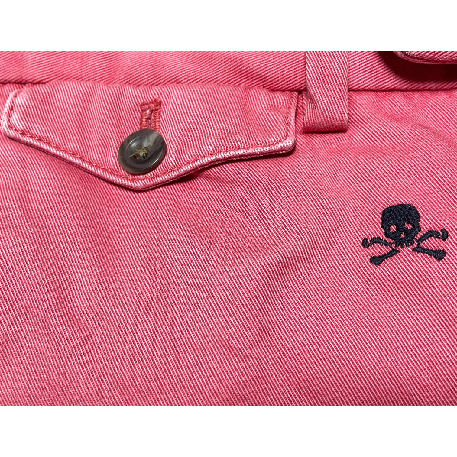 極美品 廃盤 Ralph Lauren RUGBY スカル総柄 ピンク RALPH LAUREN RUGBY スカル柄ハーフパンツ ピンク W31サイズ | Ulti