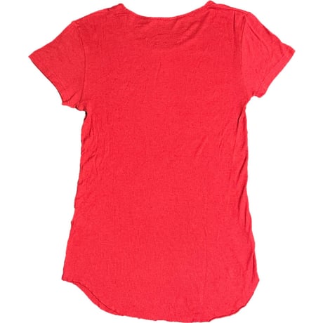 MADE IN ITALY製 BALMAIN クルーネック半袖Tシャツ レッド Sサイズ