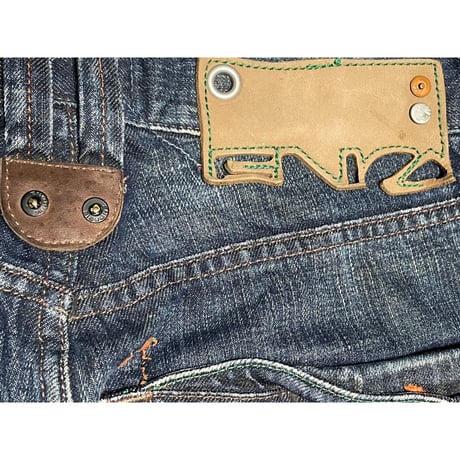 MADE IN ITALY製 Energie Ray Johnson Limited Edition デニムパンツ インディゴ W28-L34サイズ