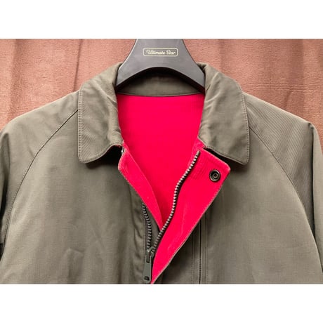 GANT The Rugger リバーシブルフルジップジャケット カーキ×レッド Mサイズ