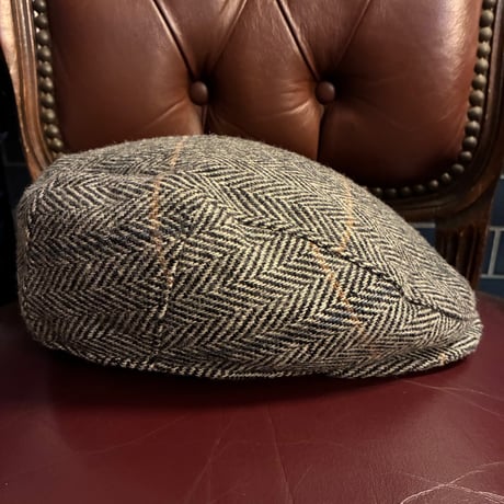MADE IN USA製 80s～90s CRAFTED WITH PRIDE IN USA Minnesota HATS チェック柄 ハンチングキャップ グレー Lサイズ
