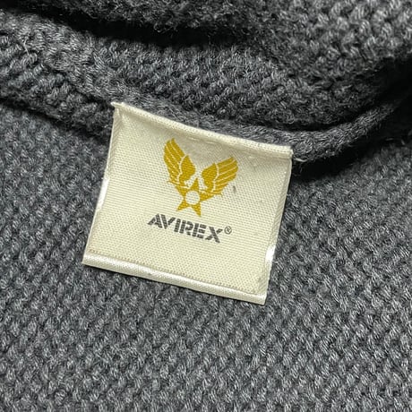 AVIREX フルジップニットパーカー ネイビー Lサイズ