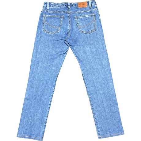 MADE IN ROMANIA製 GTA TWISTED ストレッチデニムパンツ インディゴ W30サイズ