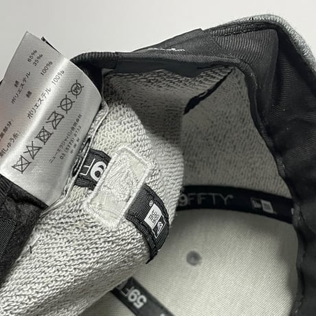 NEW ERA NEWYORK YANKEES スウェット生地ベースボールキャップ グレー 7 3/8サイズ
