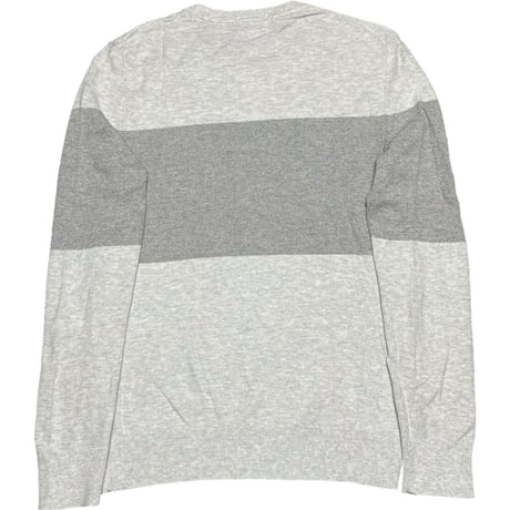 BANANA REPUBLIC クルーネックスーピマコットンセーター グレー Sサイズ