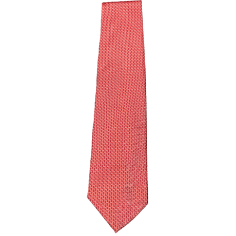 MADE IN ITALY製 Andrew's Ties 総柄シルクネクタイ オレンジ
