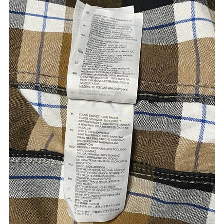 G-STAR RAW 長袖チェックシャツ ブラウン Sサイズ