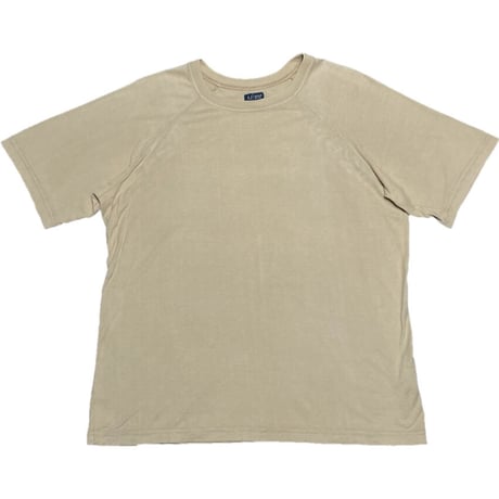 MADE IN ITALY製 ARMANI JEANS ラグラン半袖Tシャツ キャメル Sサイズ