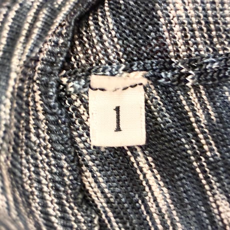 MADE IN ITALY製 A.P.C. レーヨンVネックセーター ネイビー 1サイズ