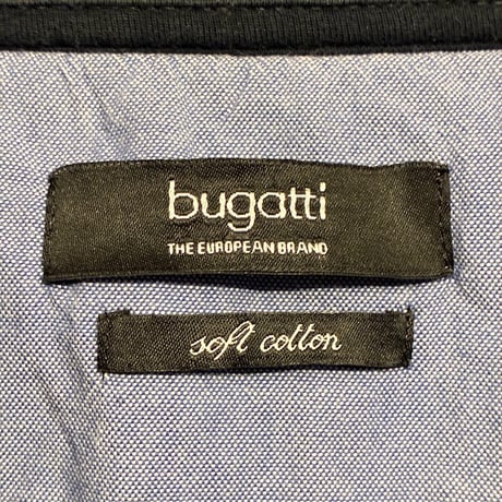 bugatti フルジップニットジャケット グレー×ネイビー Mサイズ