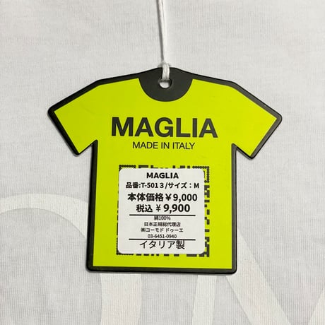 ★新品★ MADE IN ITALY製 MAGLIA 2025年AWモデル 「ROMA IN MAGLIA」 イタリア都市 コロッセオ プリント クルーネックTシャツ ホワイト×レッド M～XLサイズ