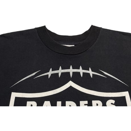 MADE IN USA製 NFL RAIDERS JACK TATUM THE ASSASSINモデル BAYSIDEボディ ロゴプリントTシャツ ブラック Mサイズ