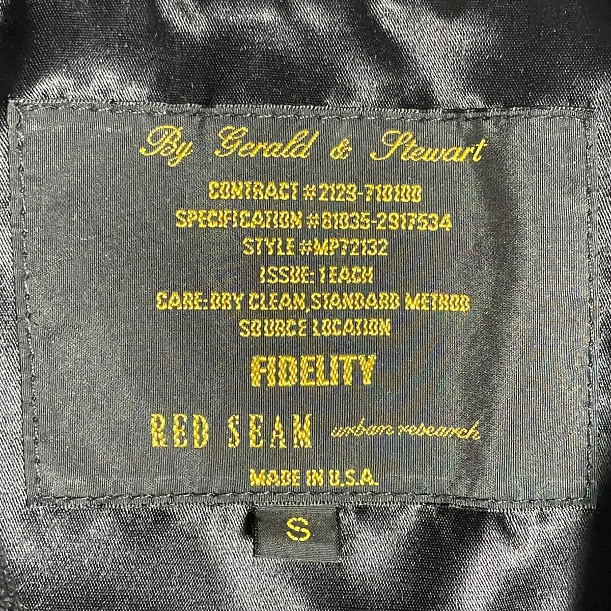 MADE IN USA製 FIDELITY × RED SEAM ウールPコート ブラック S