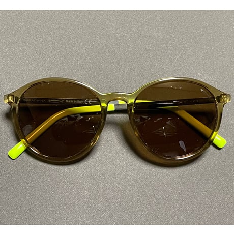 展示品渡し ★新品★ MADE IN ITALY製 SARAGHINA MELINA 243-HT サングラス オリーブグリーン ブラウンレンズ