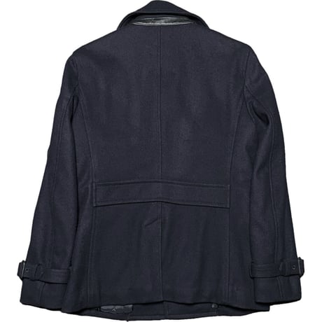 MADE IN ITALY製Wool&Cashmere ITALIAN MELTON生地使用 nano universe メルトンコート ネイビー Sサイズ