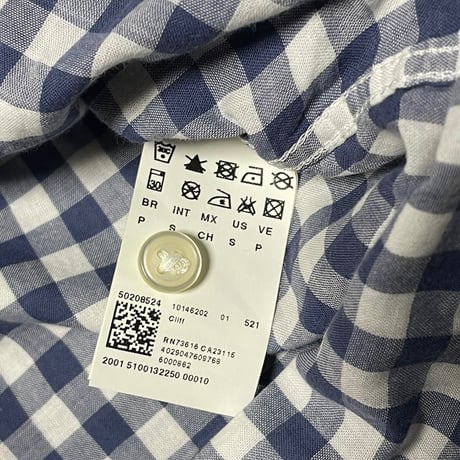 BOSS ORANGE コットンチェックシャツ マルチチェック Sサイズ