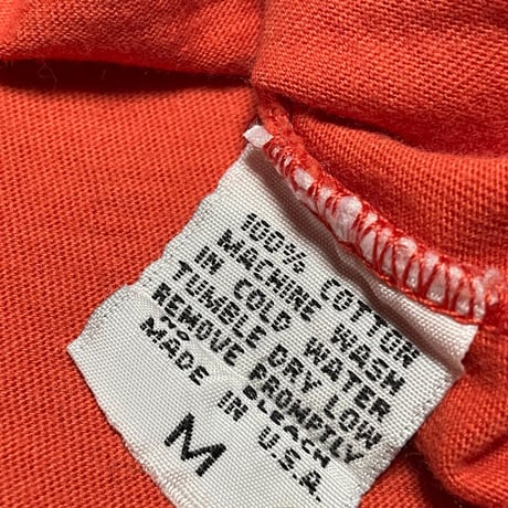 MADE IN USA製 Salvage プリントTシャツ オレンジ Mサイズ