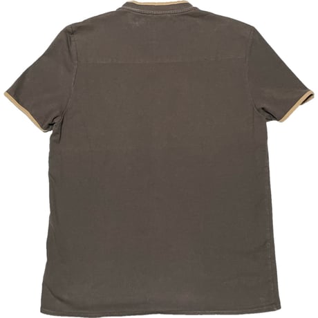【SHIPS 取り扱い】 MADE IN PORTUGAL製 MONCLER 半袖レイヤードTシャツ ブラウン Sサイズ
